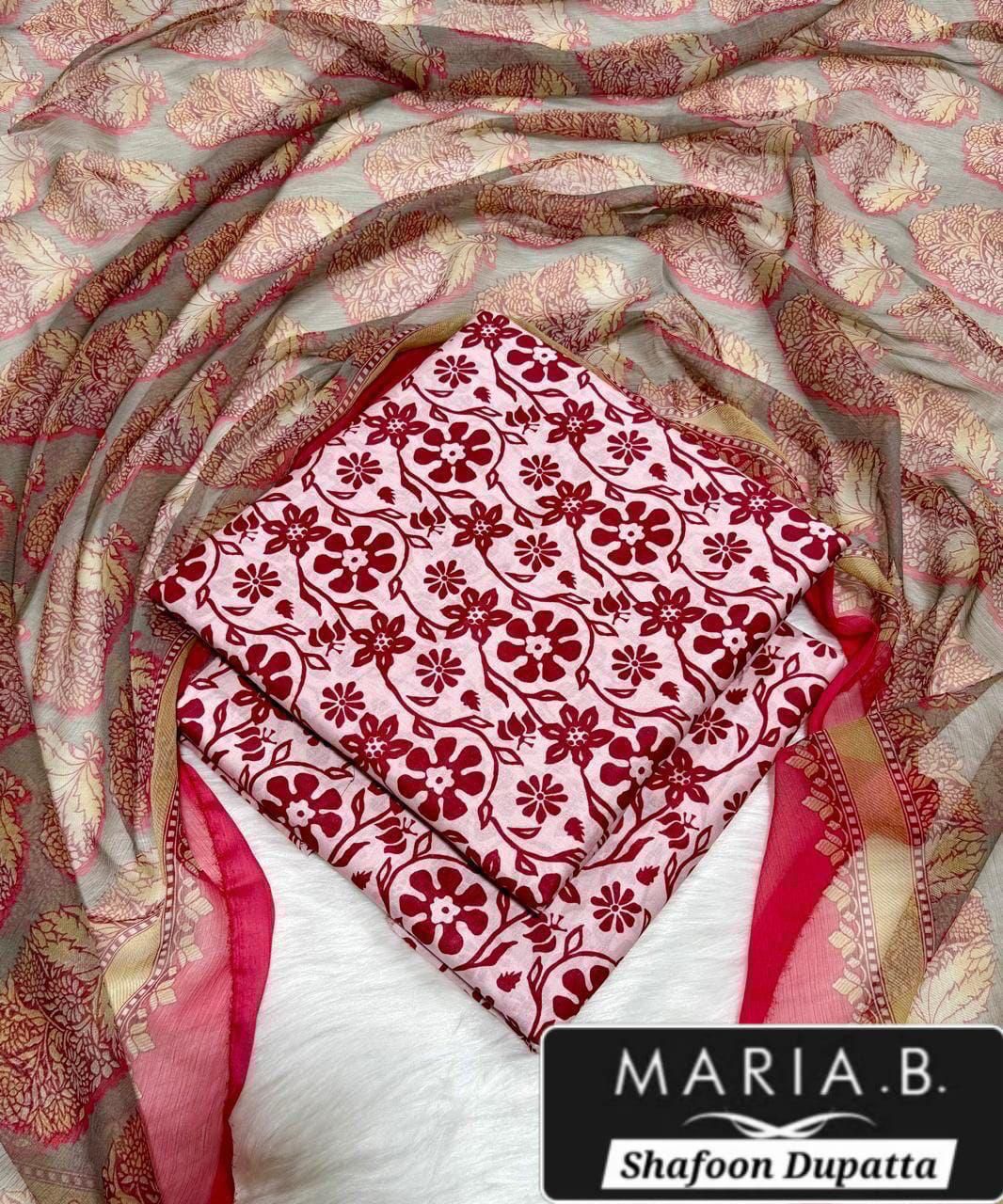 MARIA.B  with Shafoon Duppata